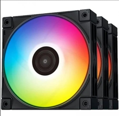 Ventoinha DeepCool FC120 RGB 120mm Preta (Pack 3)